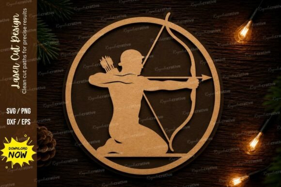 Archer Circle Laser Cut SVG Design: A Guide for Crafters