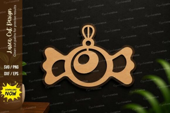 Candy Ornament Shape Laser Cut Svg File