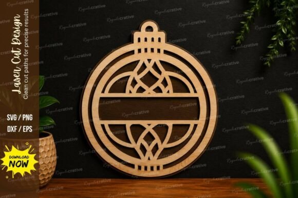 Decorative Round Frame SVG Laser Cut Svg