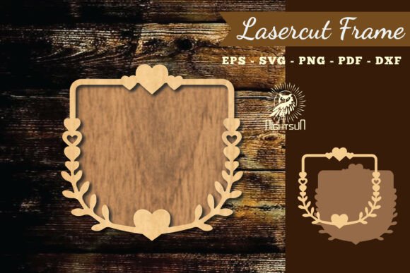 Floral Heart Lasercut Frame SVG 1