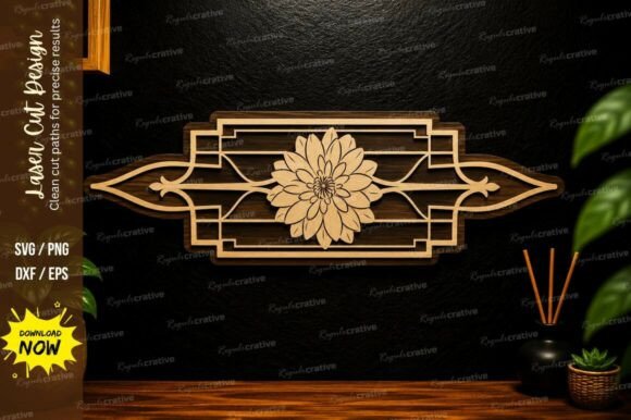 Geometric Floral Border Laser Cut SVG: A Designer's Guide