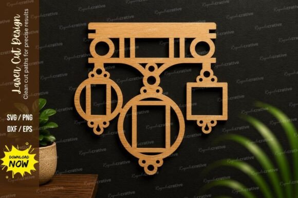 Geometric Hanging Ornament SVG: Elevate Your Creative Projects