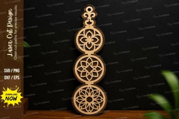 Mandala Hanging Ornament SVG Laser Cut