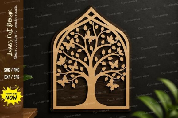 Tree Arch Design Laser Cut Svg File